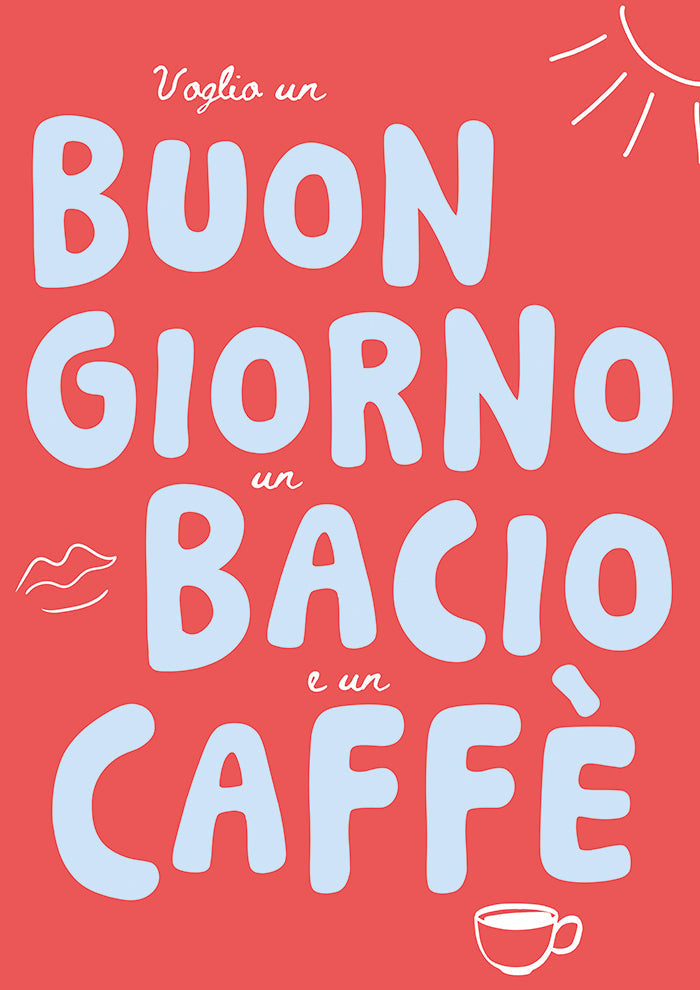 Buongiorno bacio caffe red