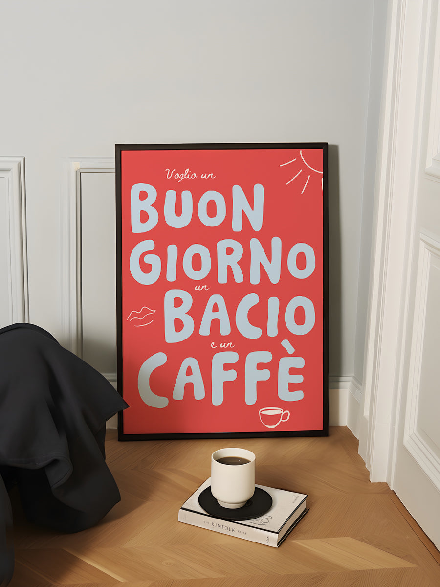 Buongiorno bacio caffe red
