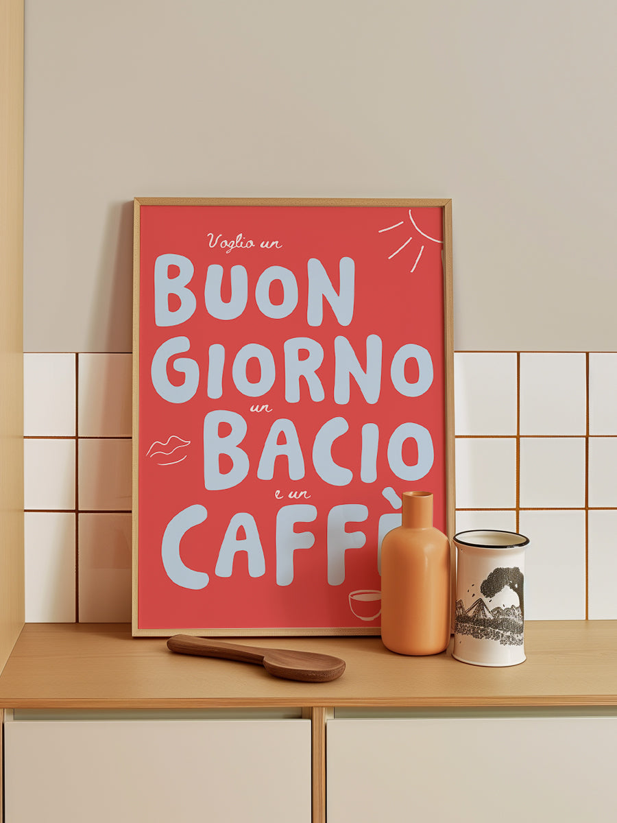 Buongiorno bacio caffe red