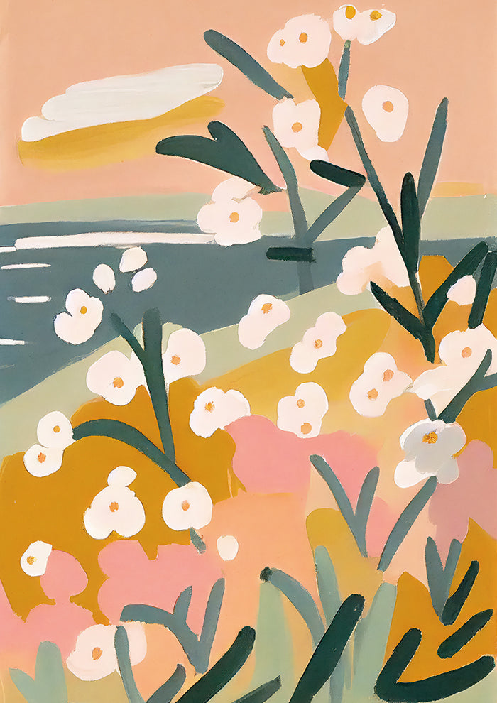 Flowers By The Sea