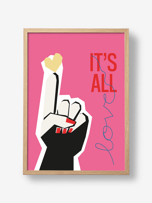 Its All Love Hand Pink