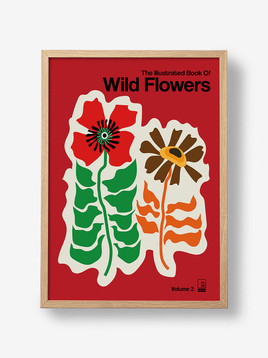 The Illustrated Book Of Wild Flowers Red