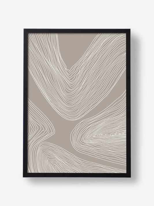 Flowing Contours Line Art