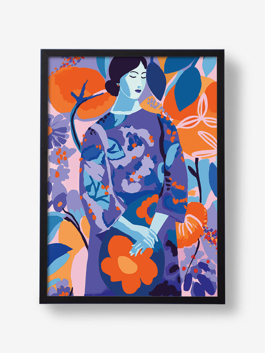 Woman In Flower Garden
