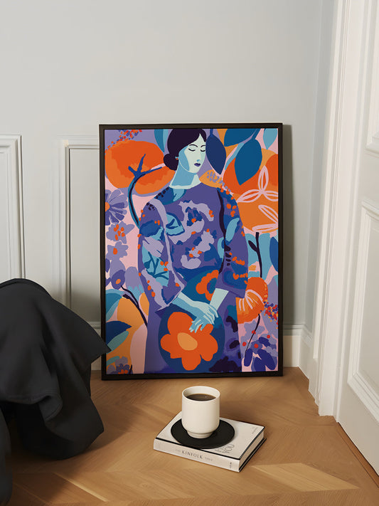 Woman In Flower Garden