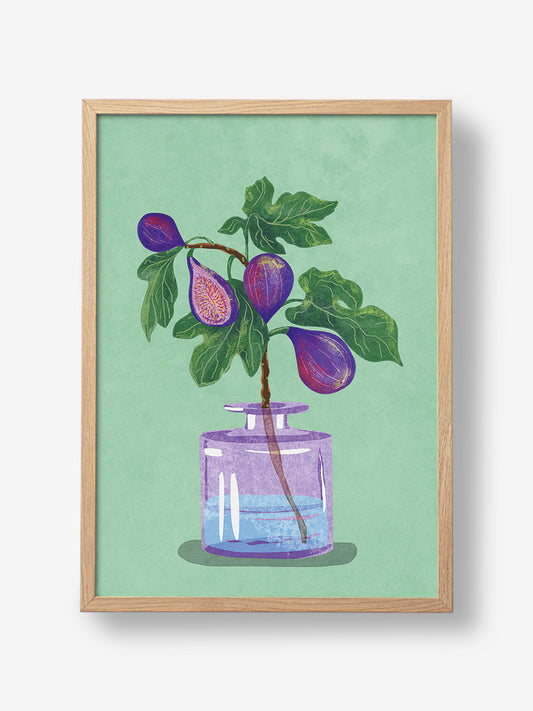 Figs Branch In Vase