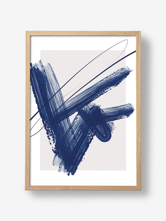 Bold Blue Brushstrokes 01
