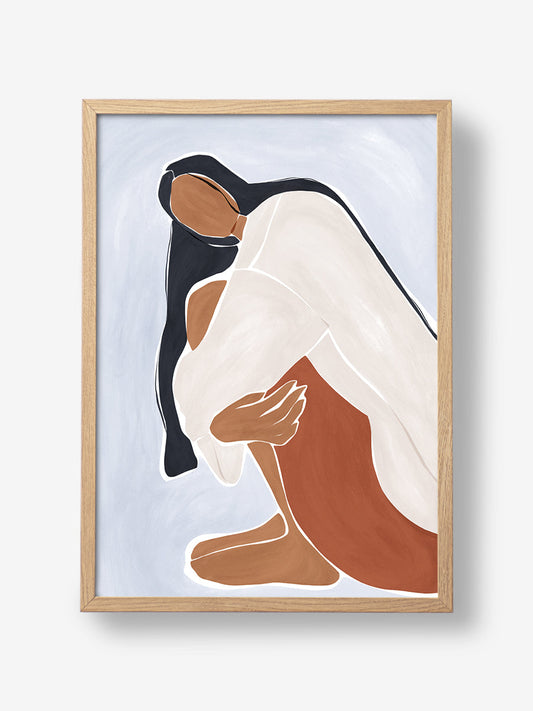 Woman Embracing Herself