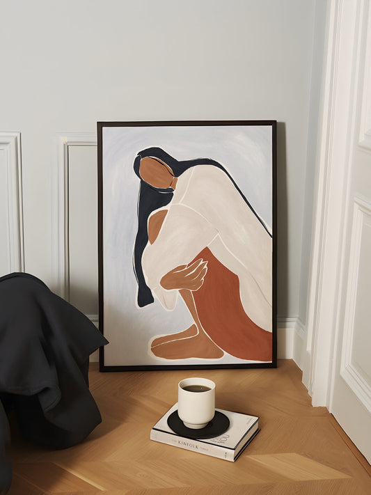 Woman Embracing Herself