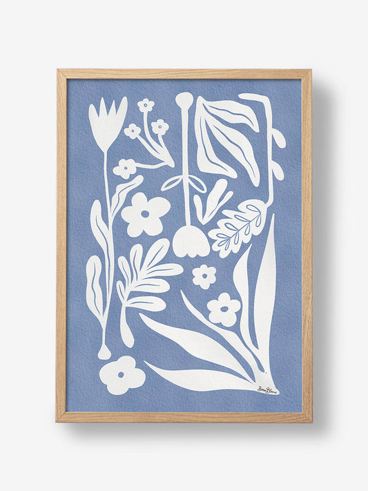 Nordic Abstract Florals blue