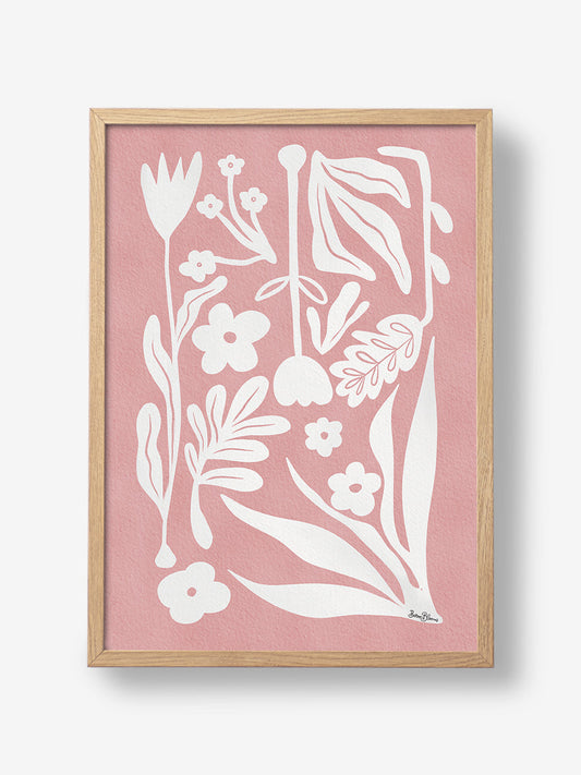Nordic Abstract Florals Pink