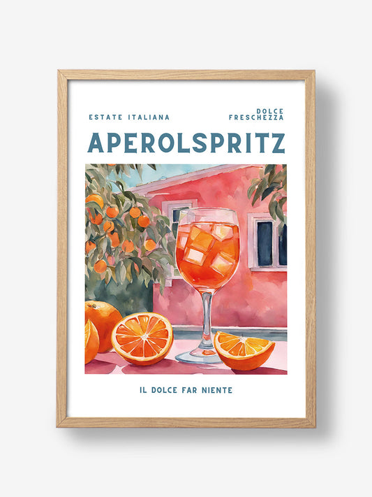 Aperol Spritz Aquarell Fresh