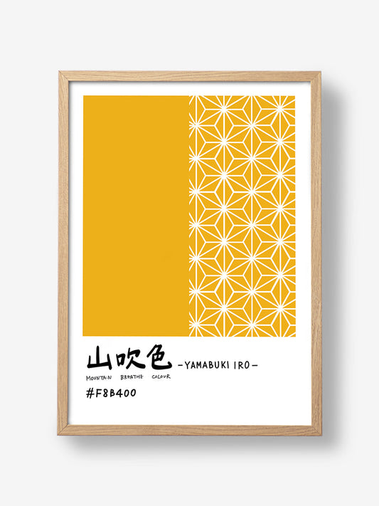 Japanese pattern yellow