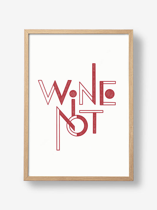 Wine Not hand-draw