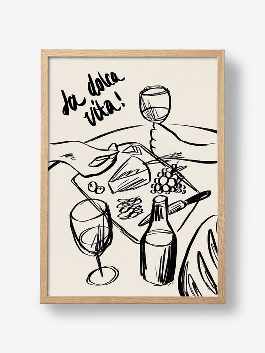 Depicts A Dinner Scene