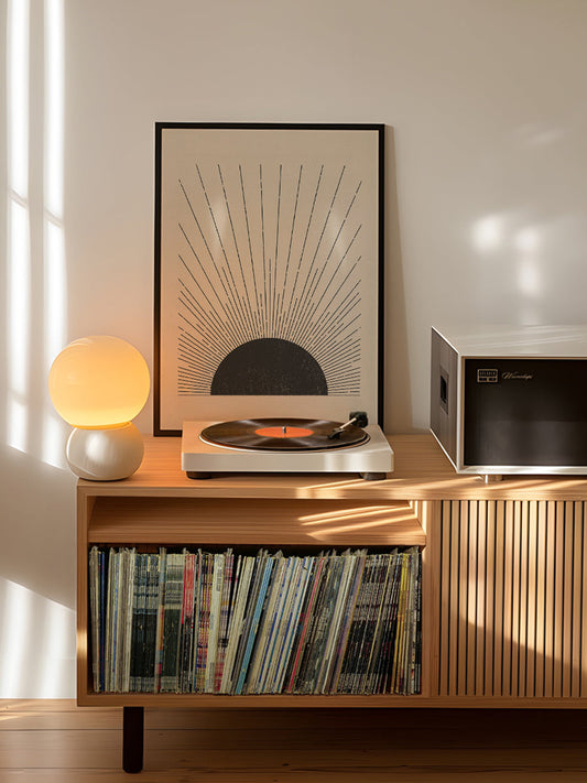 Woodblock The sun Illustration