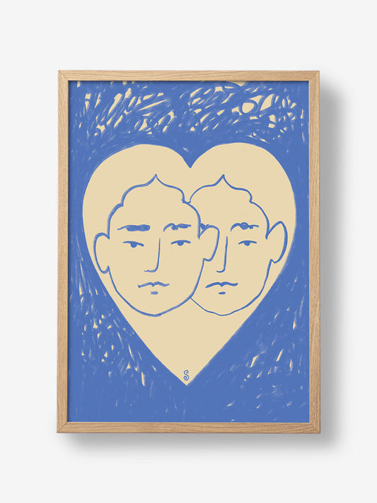 Two Abstract Faces
