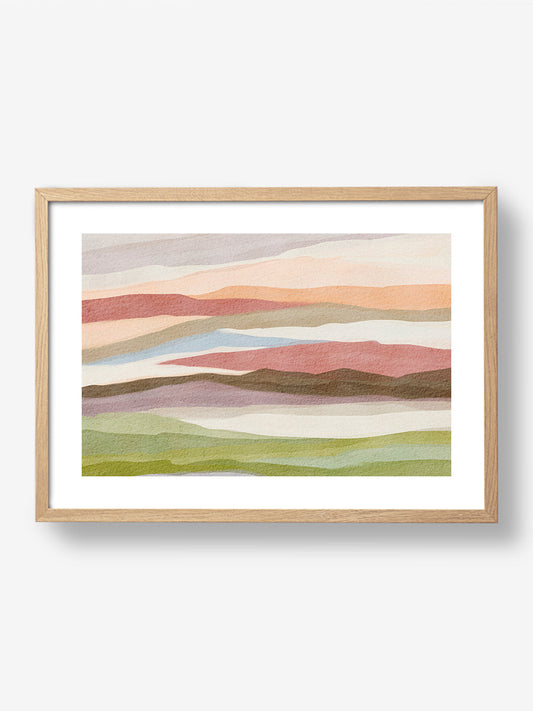 Abstract watercolor landscape