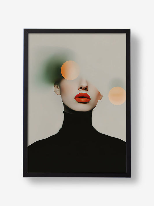Surreal Soft Geometric Portrait