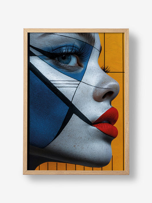 Geometric Pop Art Portrait
