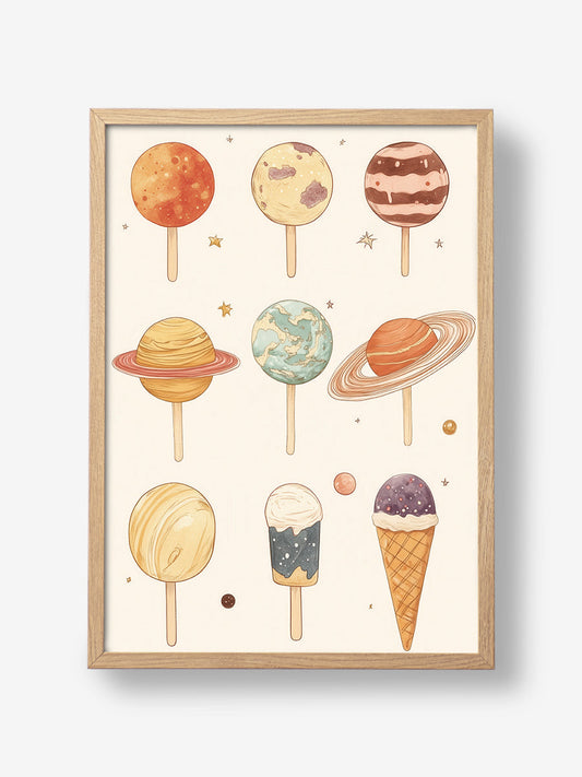Planet-Themed Ice Cream