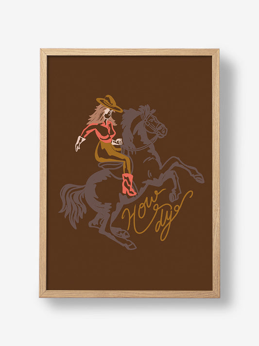 Cowgirl Riding A Rearing Horse 3