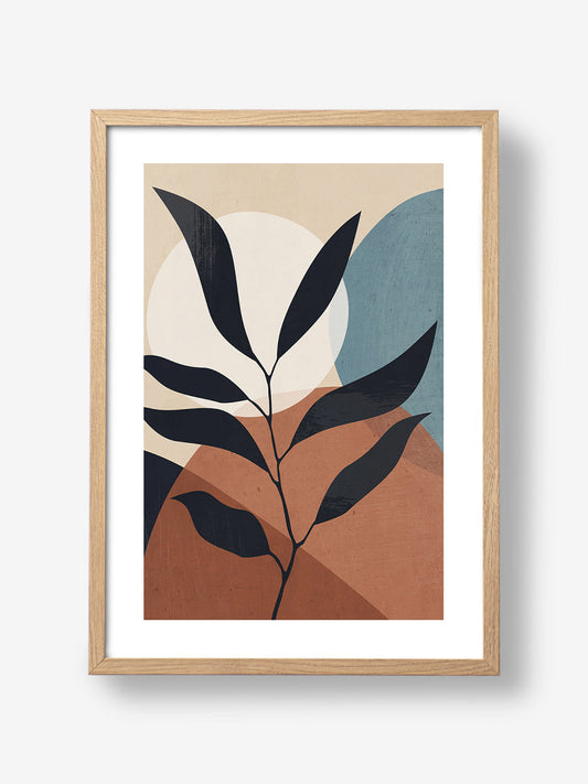 Abstract Art Tropical Leaf