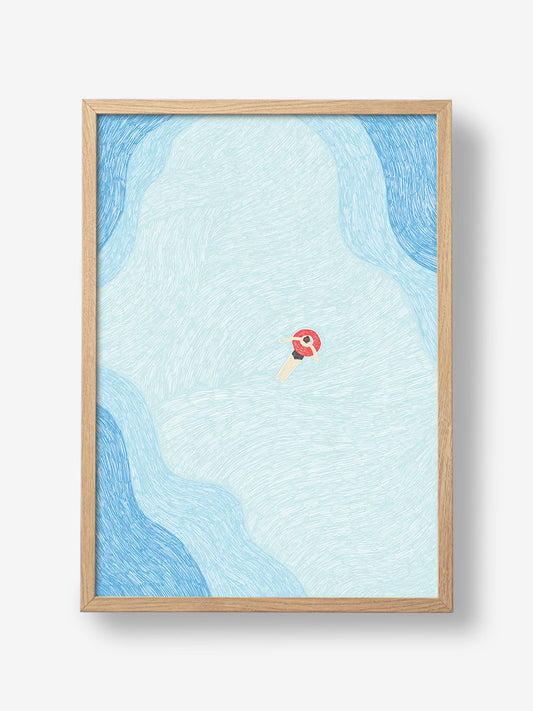Floating in the Summer Ocean