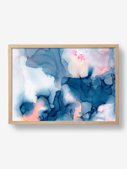 Fluid Blue And Pink Hues