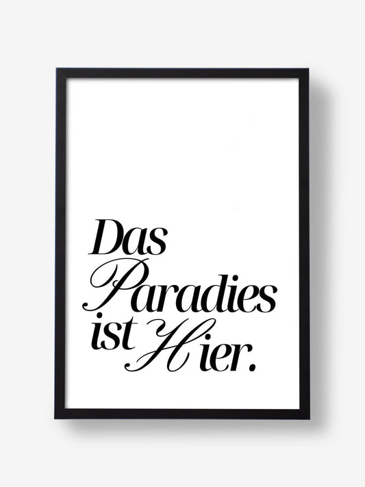 Das Paradies ist hier black