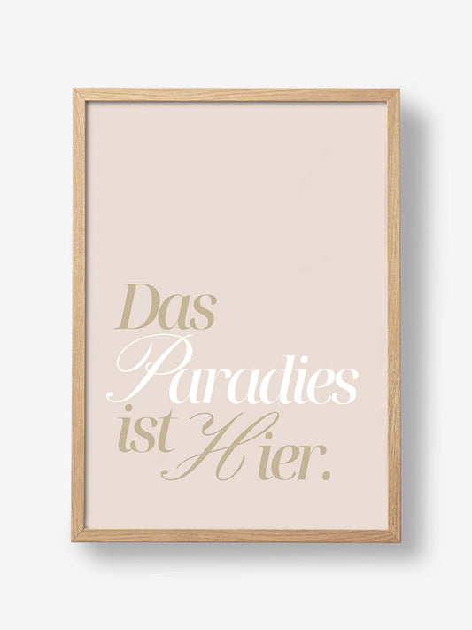 Das Paradies ist hier beige