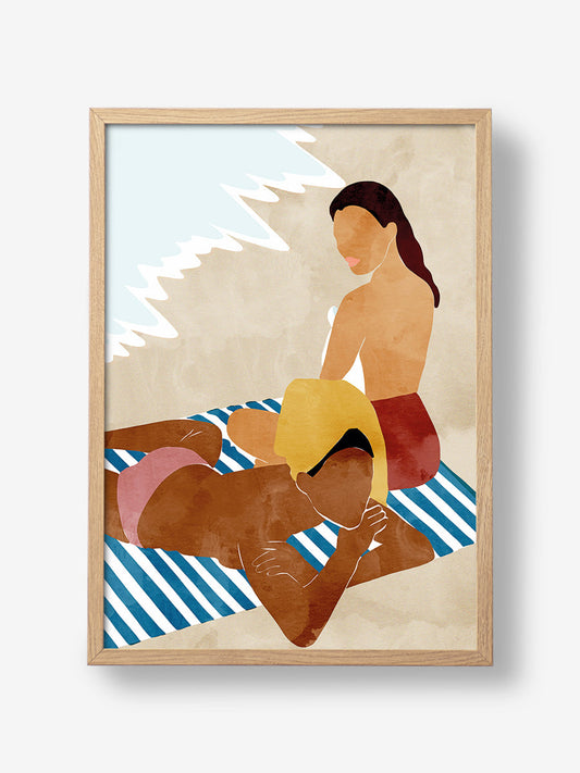 Minimalist Beach Scene