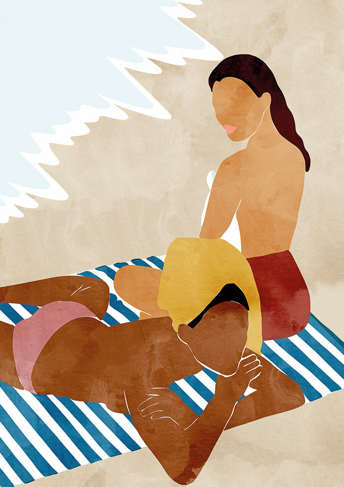 Minimalist Beach Scene